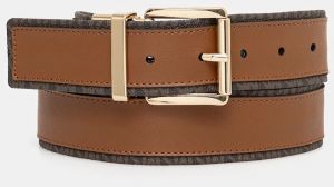 Obojstranný opasok MICHAEL Michael Kors hnedá farba, 29MKWB529034