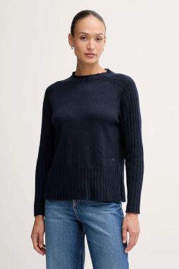 Sveter s prímesou vlny Pepe Jeans tmavomodrá farba, PL7000056