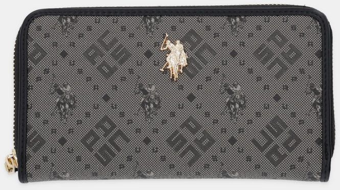 Peňaženka U.S. Polo Assn. New Hampton dámska, čierna farba, WIUN26225WVP