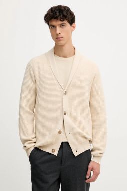 Kardigán Lindbergh béžová farba, 30-831058
