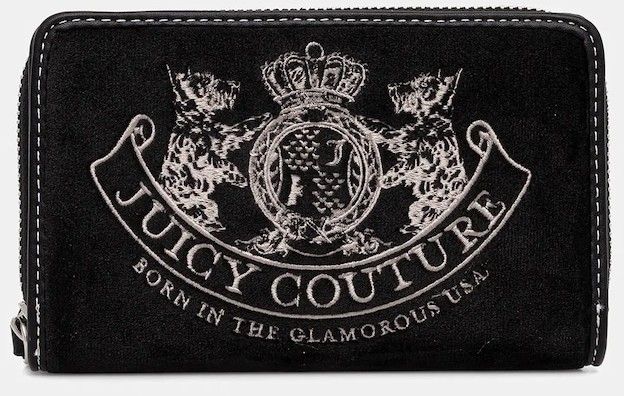 Peňaženka Juicy Couture Twig Narrative dámska, čierna farba, WIJTG8991WZC