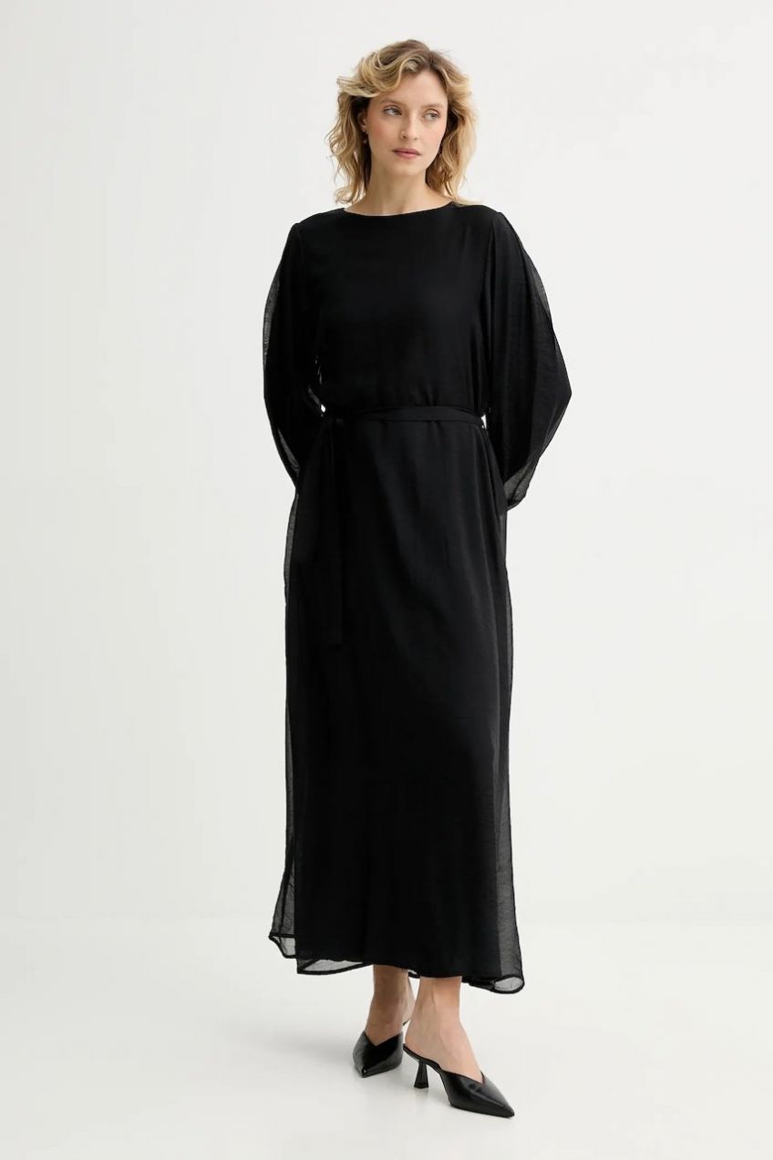 Šaty Answear.LAB čierna farba, maxi, oversize