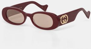 Slnečné okuliare Gucci bordová farba, GG0517S