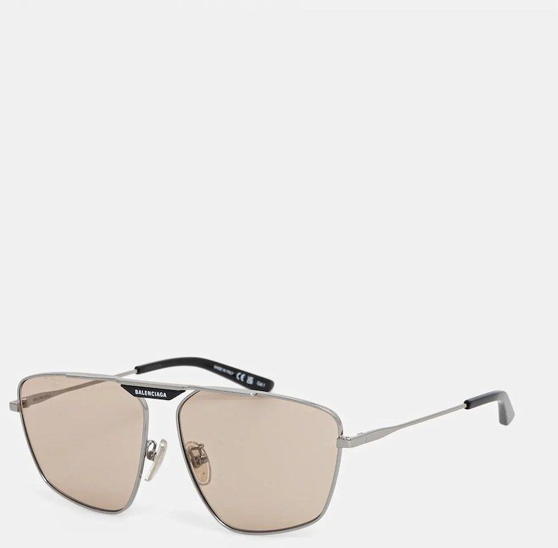 Slnečné okuliare Balenciaga strieborná farba, BB0246SA