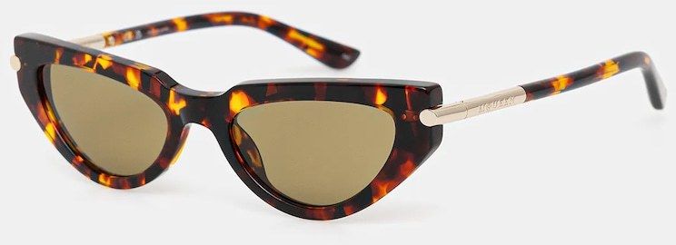 Slnečné okuliare Alexander McQueen hnedá farba, AM0520S