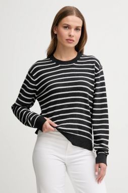 Sveter s prímesou kašmíru Pepe Jeans čierna farba, ľahký, PL7000003
