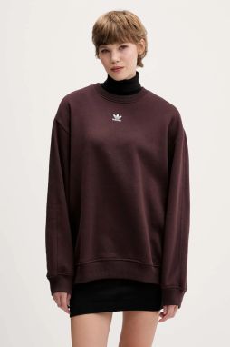 Mikina adidas Originals Essentials hnedá farba, jednofarebná, KW1879