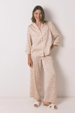 Pyžamo women'secret dámske, ružová farba, saténové, 2542462