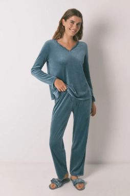 Pyžamo women'secret dámske, zelená farba, 3592435