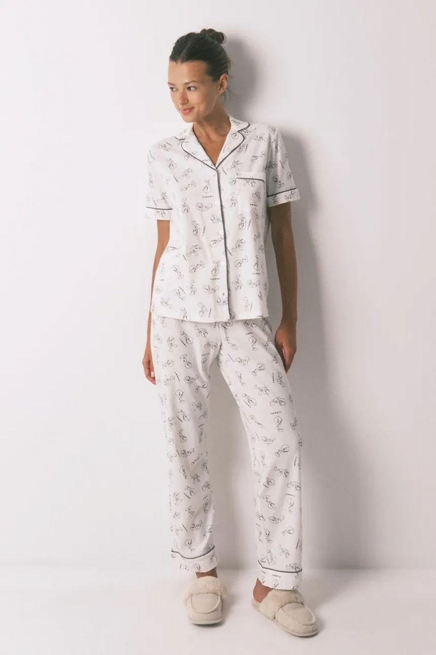 Bavlnené pyžamo women'secret béžová farba, bavlnené, 3132137