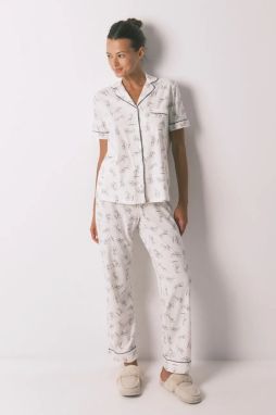 Bavlnené pyžamo women'secret béžová farba, bavlnené, 3132137