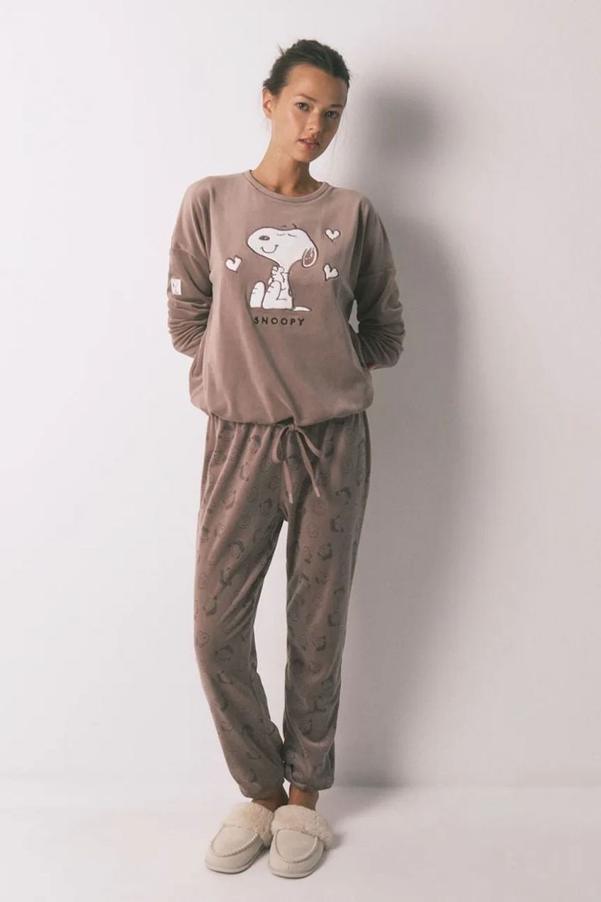 Pyžamo women'secret dámske, hnedá farba, 3132134