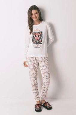 Bavlnené pyžamo women'secret biela farba, bavlnené, 3132147