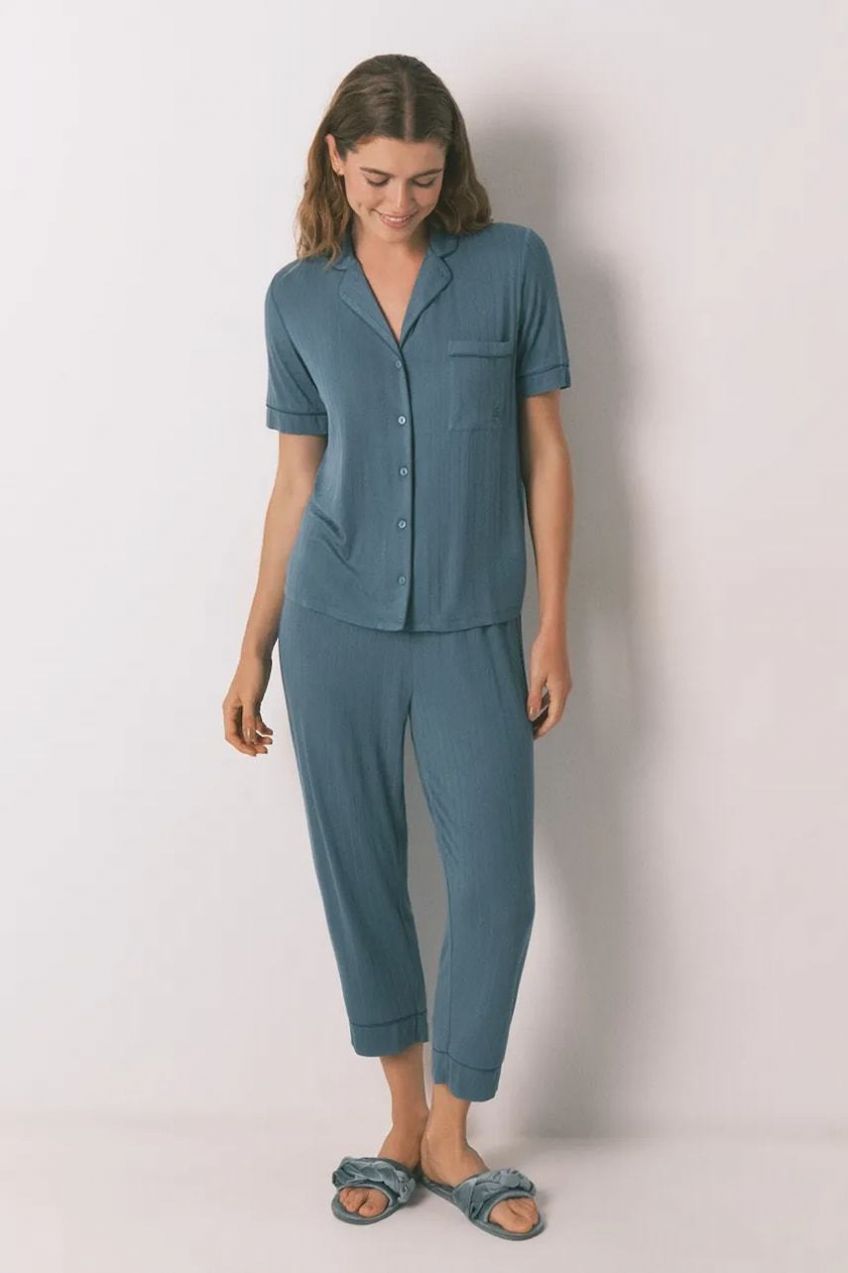 Pyžamo women'secret dámske, zelená farba, 3592437