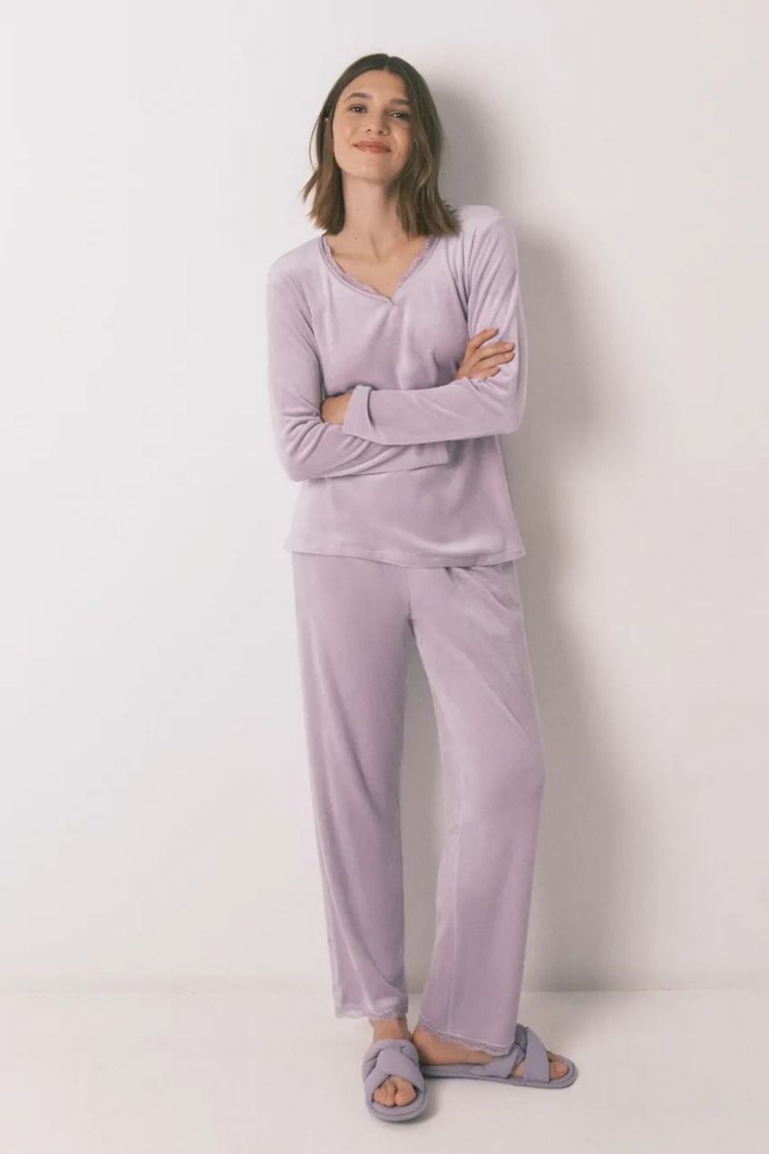 Pyžamo women'secret dámske, fialová farba, 3592436