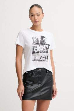 Tričko Dkny dámske, biela farba, DJ5T1634