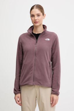 Fleecová mikina The North Face hnedá farba, jednofarebná, NF0A8D2FBQ71