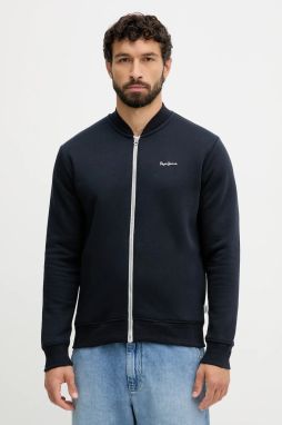 Mikina Pepe Jeans tmavomodrá farba, jednofarebná, PM5800010