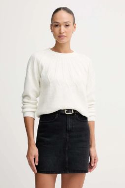 Sveter s prímesou vlny Pepe Jeans béžová farba, PL7000061