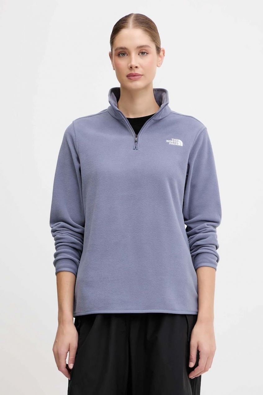 Fleecová mikina The North Face fialová farba, jednofarebná, NF0A8D2JBTR1