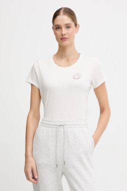 Bavlnené tričko LA Sportiva Circle Logo dámske, béžová farba, ZACT190