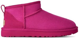 Semišové snehule UGG Classic Ultra Mini ružová farba, 1116109.DNY