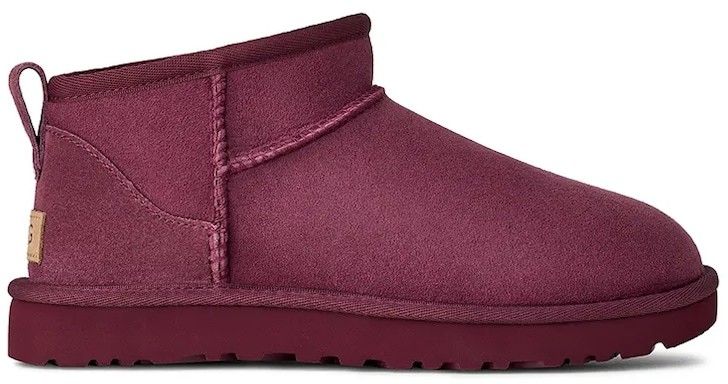 Semišové snehule UGG Classic Ultra Mini ružová farba, 1116109.BNTM
