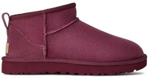 Semišové snehule UGG Classic Ultra Mini ružová farba, 1116109.BNTM