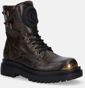 Topánky Just Cavalli hnedá farba, 79QA3S92ZSD62747