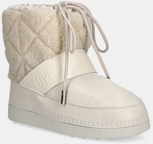 Snehule Love Moschino béžová farba, JA24412G0NISJ12A
