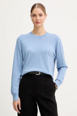 Sveter s prímesou vlny Pepe Jeans modrá farba, ľahký, PL7000035