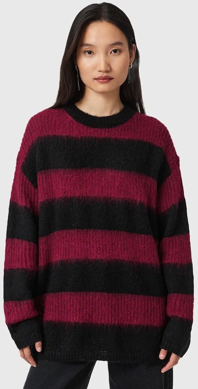 Sveter AllSaints ONYX čierna farba, W103KB