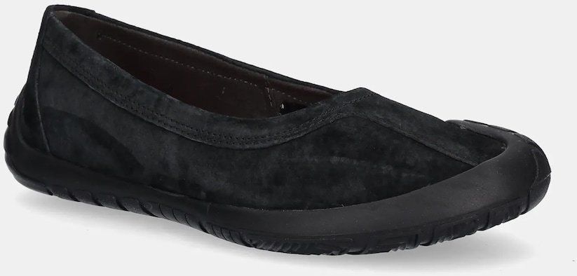 Semišové baleríny Camper Peu Path čierna farba, K201852-001