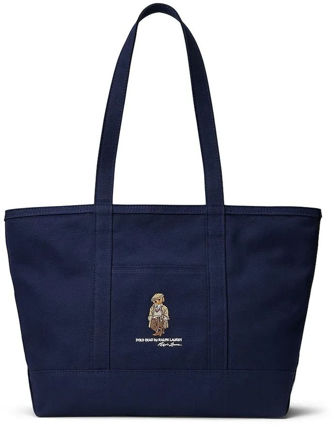 Bavlnená taška Polo Ralph Lauren tmavomodrá farba, 405974592