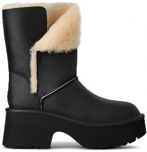 Kožené snehule UGG Esmee Leather Boot čierna farba, 1172590.BLK