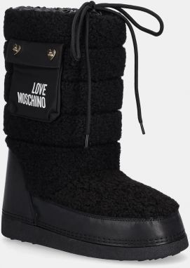Snehule Love Moschino čierna farba, JA24452G0NISM00A