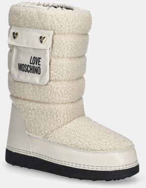 Snehule Love Moschino béžová farba, JA24452G0NISM12A