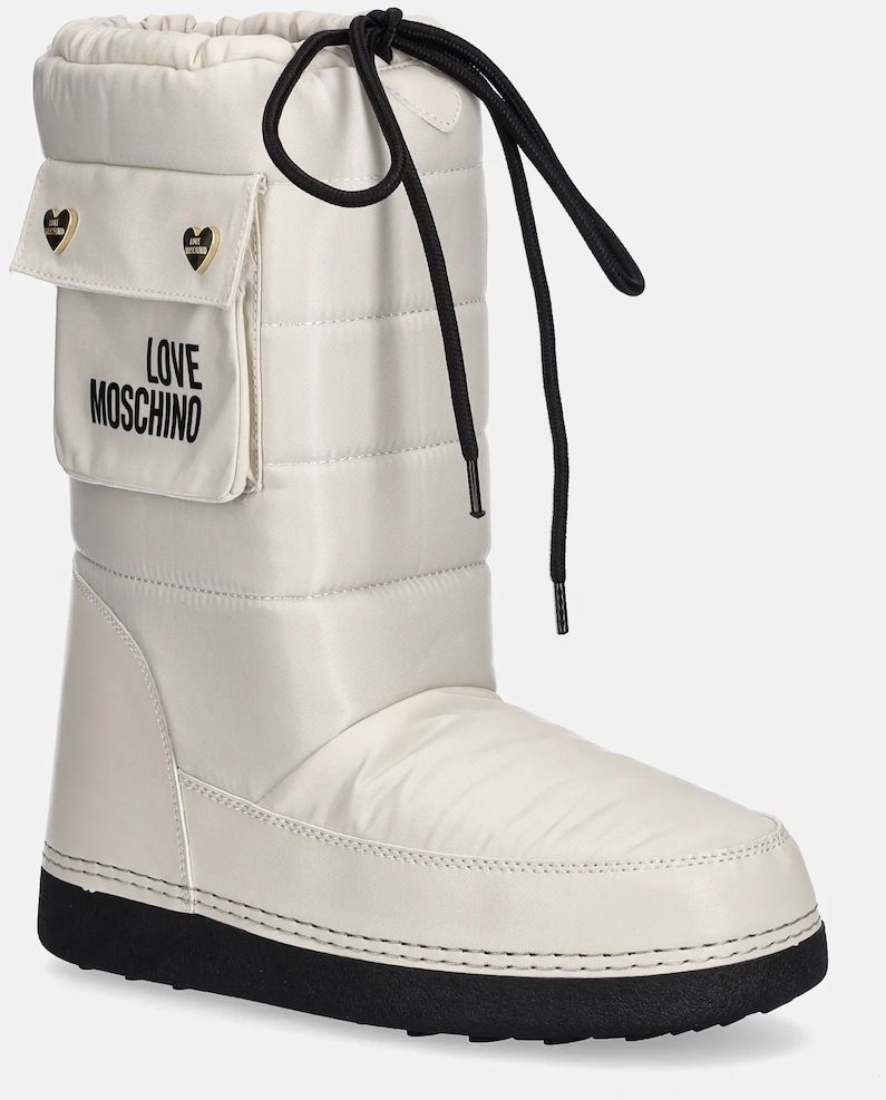 Snehule Love Moschino béžová farba, JA24452G0NISL128