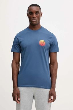 Tričko Rip Curl PASSAGE pánske, biela farba, s potlačou, 0JIMTE