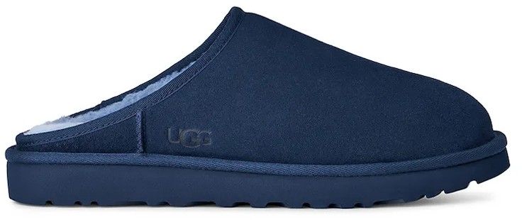 Semišové papuče UGG Classic Slip-On tmavomodrá farba, 1129290.DEOC