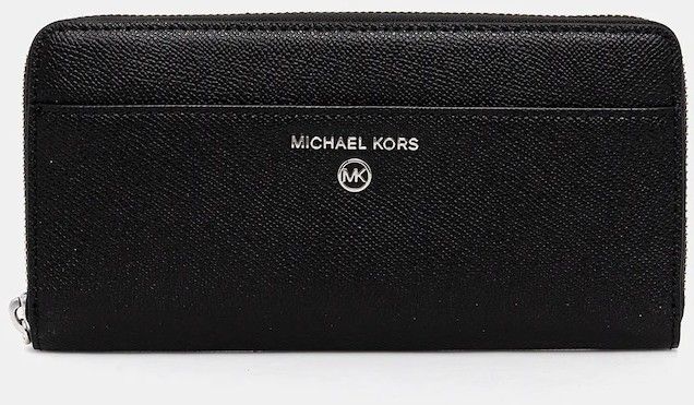 Kožená peňaženka MICHAEL Michael Kors čierna farba, 32R3ST9E3L