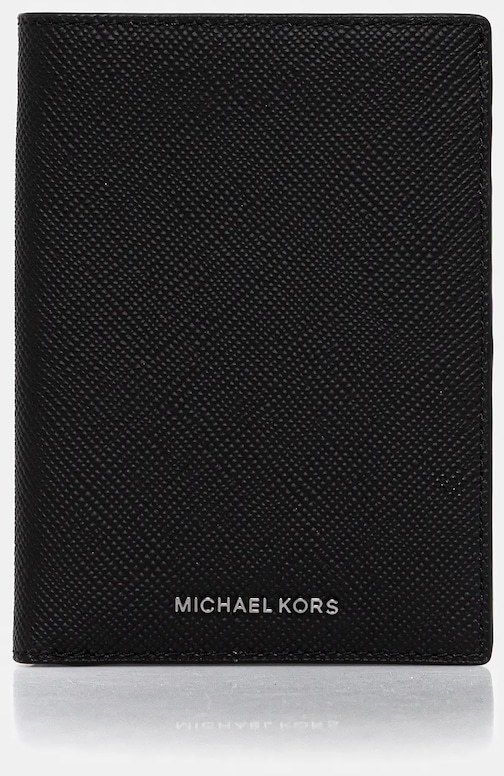 Kožená peňaženka Michael Kors čierna farba, 39F5LHDE8L