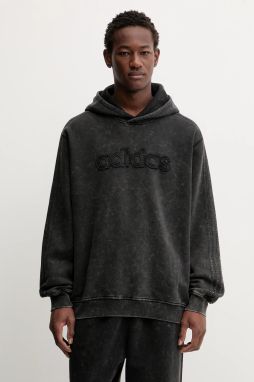 Mikina adidas Originals Wsh Hoodie šedá farba, s kapucňou, s nášivkou, JY2792