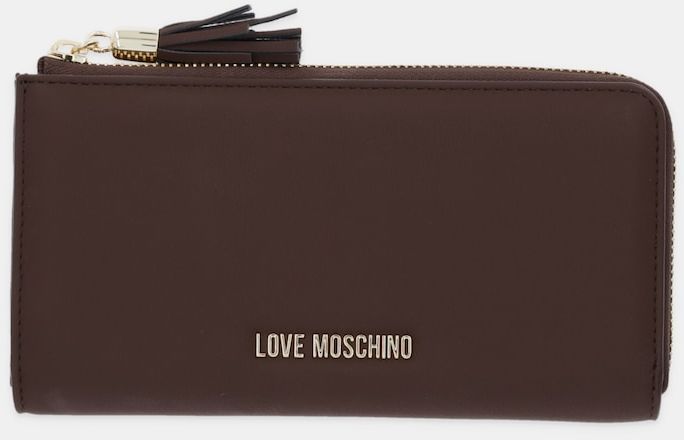 Peňaženka Love Moschino dámska, hnedá farba, JC5690PP0NKD0313