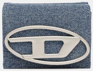 Peňaženka Diesel 1DR 1DR TRI FOLD COIN XS II dámska, modrá farba, X09887.P1730