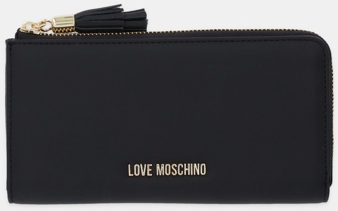 Peňaženka Love Moschino dámska, čierna farba, JC5690PP0NKD0000