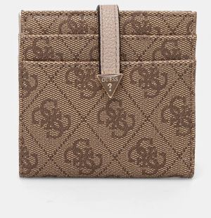 Peňaženka Guess LAUREL dámska, hnedá farba, SWSG85 00152