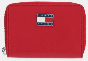 Peňaženka Tommy Jeans dámska, červená farba, AW0AW16974