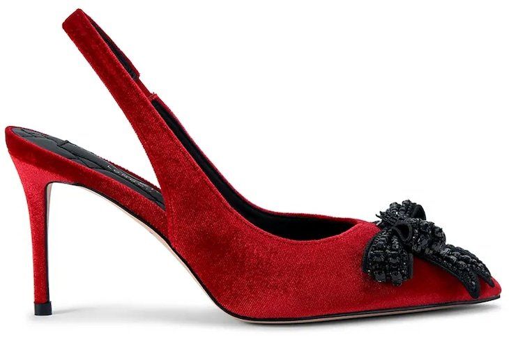 Lodičky Kurt Geiger London Belgravia Bow High Sling červená farba, 4984950789