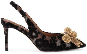 Lodičky Kurt Geiger London Belgravia Bow High Sling hnedá farba, 4984935689
